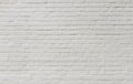 Background of vintage brick wall covered with white plaster