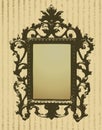 Background with vintage frame