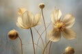 background vintage nature decor concept flower minimal natural pastel beige floral. Generative AI. Royalty Free Stock Photo