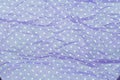 Background of violet white polka dots from crumpled paper Royalty Free Stock Photo
