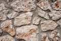 Background wall with basalt blocks.