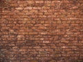 Background wall brick red old Royalty Free Stock Photo