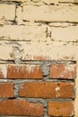 Background wall brick, white, beige texture Royalty Free Stock Photo