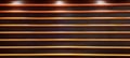 Background Pattern of a wall with horizontal gold lines and light sources.