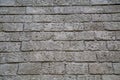 The background of the wall is made of gray cement blocks with seams. Texture backgrounds for wallpaper Royalty Free Stock Photo