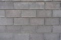 Background - wall made of gray concrete masonry units Royalty Free Stock Photo