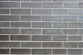 Wall made of grey clinker bricks