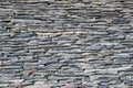 Wall made of old slate slabs Royalty Free Stock Photo