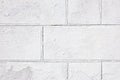Wall made of white bricks Royalty Free Stock Photo