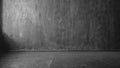 Background from a wall with textured plaster and floor, fragment of interior, monochrome