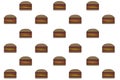 Background wallpaper of illustrated burgers