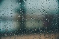 Background and wallpaper by rainy drop and water drops on window glass