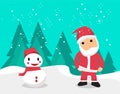 Background walpaper meery christimas character Royalty Free Stock Photo