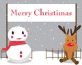 Background walpaper meery christimas character Royalty Free Stock Photo