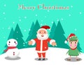 Background walpaper meery christimas character Royalty Free Stock Photo