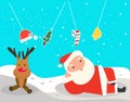 Background walpaper meery christimas character Royalty Free Stock Photo