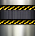 Background with warning stripes