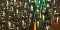 Background of water drops on the glass surface of compact disc Royalty Free Stock Photo