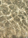 Background water ripples on Golden sand Royalty Free Stock Photo