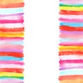 Background with watercolor stripes borders