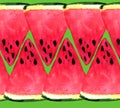 Background of fresh watermelon slices.