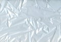 The texture of white crumpled plastic bag texture. Royalty Free Stock Photo