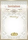 Background for the wedding card Royalty Free Stock Photo