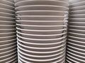 Background of White Bowls Stack