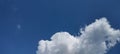 Background of White cloud in the blue sky durring the day Royalty Free Stock Photo