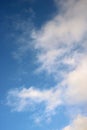 Background of white clouds against a blue sky Royalty Free Stock Photo