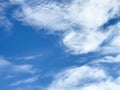 white clouds in the blue sky Royalty Free Stock Photo