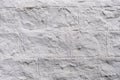 Background of white cracked plaster on the wall Royalty Free Stock Photo