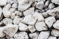 Background of white stones Royalty Free Stock Photo