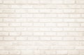 Background of wide cream brick wall texture. Old brown brick wall concrete or stone wall textured, wallpaper limestone abstract
