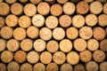 Wine corks background, close-up view Royalty Free Stock Photo