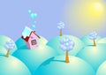 Background winter sunny day Royalty Free Stock Photo