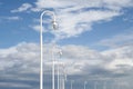 Background witch blue sky and lamps Royalty Free Stock Photo