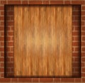 Background wood brick wall Royalty Free Stock Photo