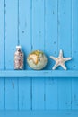 Background Wood Globe Starfish