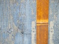 Background from wooden boards in blue paint. Vintage wall. Wood. Uneven surface Royalty Free Stock Photo