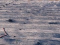 Background of a Wooden Boat Ramp with Paint Drips