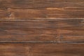 Background of wooden brown rough painted boards horizontal, countertop top view, empty, space to copy Royalty Free Stock Photo