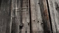 Background of wooden planks in an upright position. Texture of old boards in dark colors. Copy space Royalty Free Stock Photo