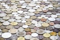 Background of world coins Royalty Free Stock Photo