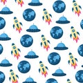 background world rocket spaceship