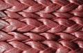 Background of a woven leather strap close-up Royalty Free Stock Photo