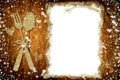 Background for write Christmas menu Royalty Free Stock Photo