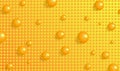 Background with yellow balls Royalty Free Stock Photo