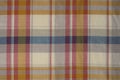Yellow and Red Plaid Royalty Free Stock Photo