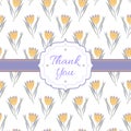 Thank You floral background Royalty Free Stock Photo